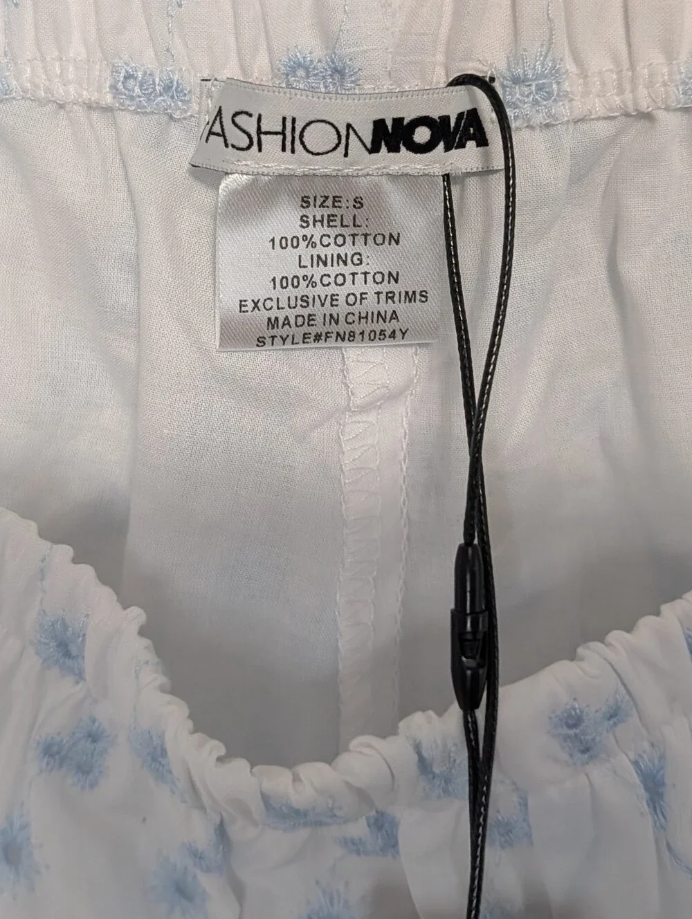 fashion nova womens size small shorts cotton coquette cottage cottagecore summer - Picture 6 of 6